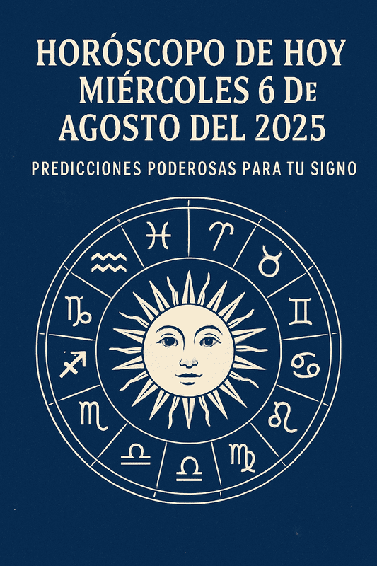 Horóscopo de Hoy miércoles 6 de agosto del 2025